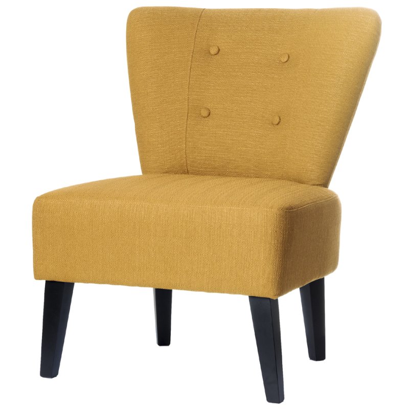 PAPERFLOW visitor chair Bright, saffron yellow/black, solid beech wood